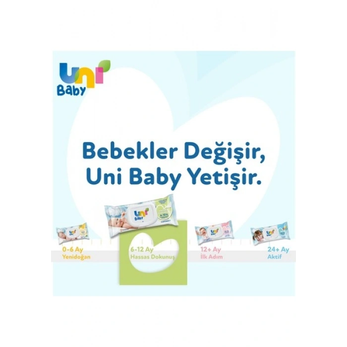 Uni Baby Hassas Dokunus Islak Mendil 24x52 (1248 Yaprak)