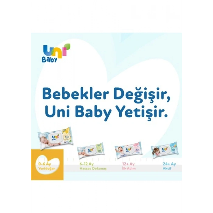 Uni Baby Yenidogan Islak Pamuk Mendil 24x40 ( 960 Yaprak)