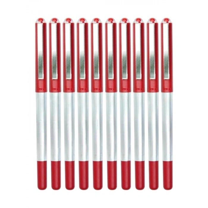 Uniball Eye Mikro Pilot Kalem, 10 Adet, 0.5 mm, Kırmızı