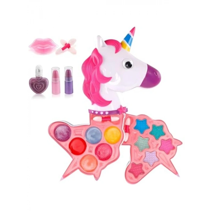 Unicorn Şekilli 3 Katlı Makyaj Seti