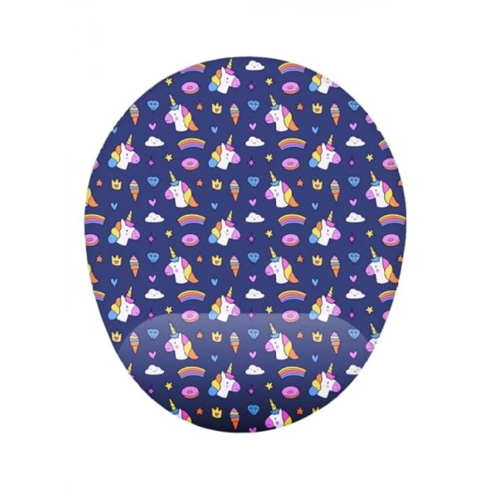 Unicorn Temalı Bilek Destekli Mouse Pad