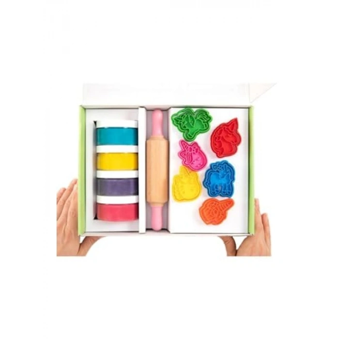 Unicorn Temalı Doğal Oyun Hamurları Premium Set