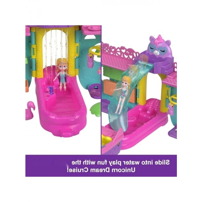 Unicorn Temalı Taşınabilir Tekne Oyun Seti, 1 Bebek ve 23 Parça