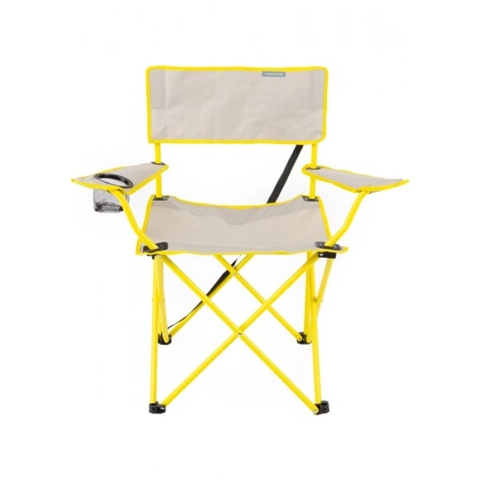 Uniqamp Eco Ergonomik Katlanır Kamp Sandalyesi Gri-Sarı