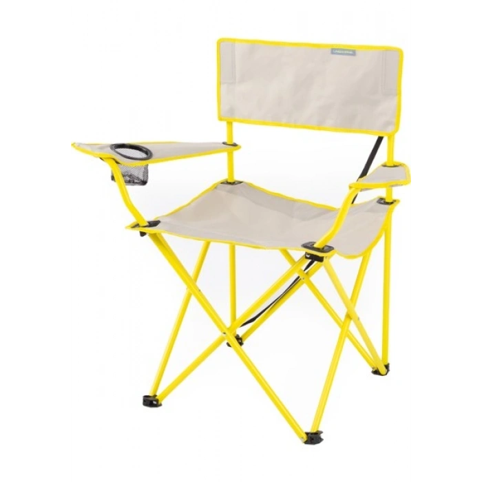 Uniqamp Eco Ergonomik Katlanır Kamp Sandalyesi Gri-Sarı