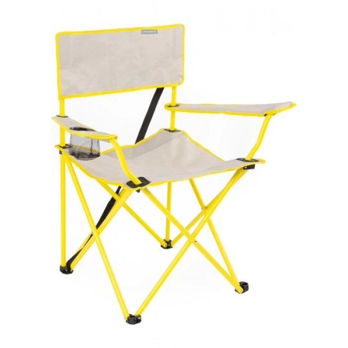 Uniqamp Eco Ergonomik Katlanır Kamp Sandalyesi Gri-Sarı