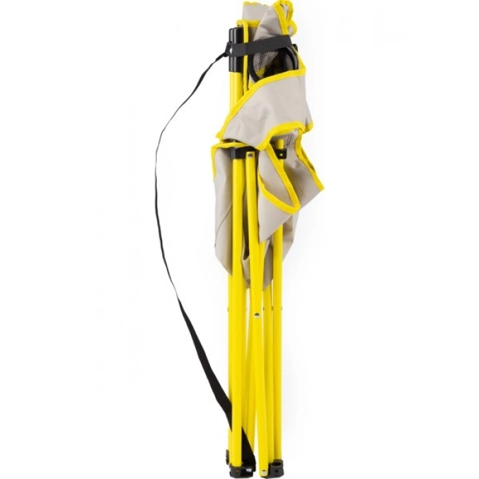 Uniqamp Eco Ergonomik Katlanır Kamp Sandalyesi Gri-Sarı