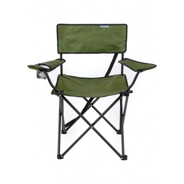 Uniqamp Eco Ergonomik Katlanır Kamp Sandalyesi Haki-Siyah