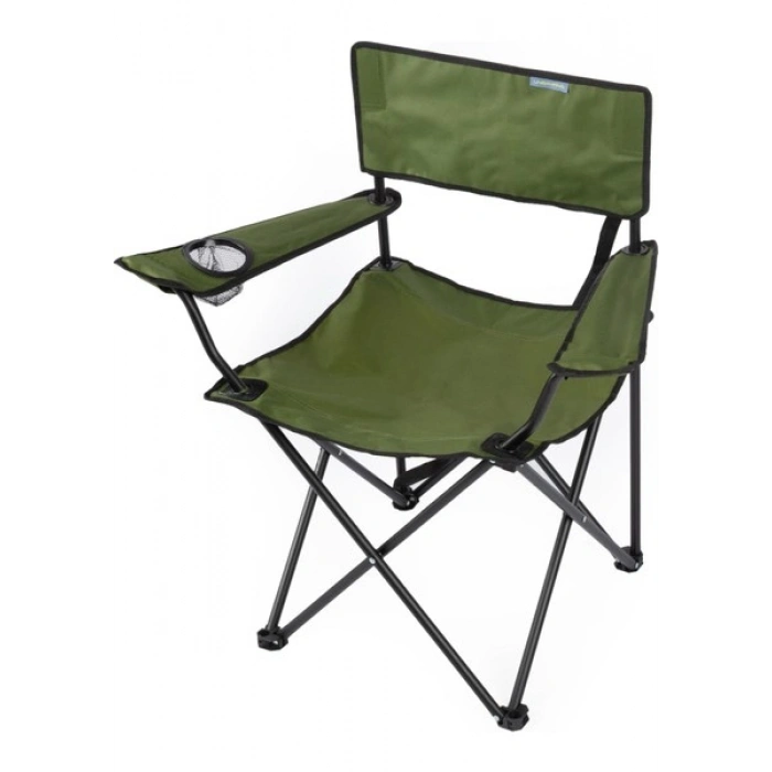 Uniqamp Eco Ergonomik Katlanır Kamp Sandalyesi Haki-Siyah