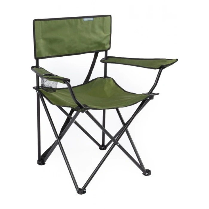 Uniqamp Eco Ergonomik Katlanır Kamp Sandalyesi Haki-Siyah