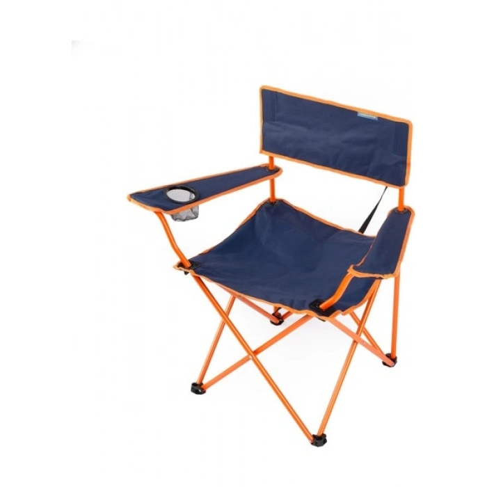 Uniqamp Eco Ergonomik Katlanır Kamp Sandalyesi Lacivert-Turuncu