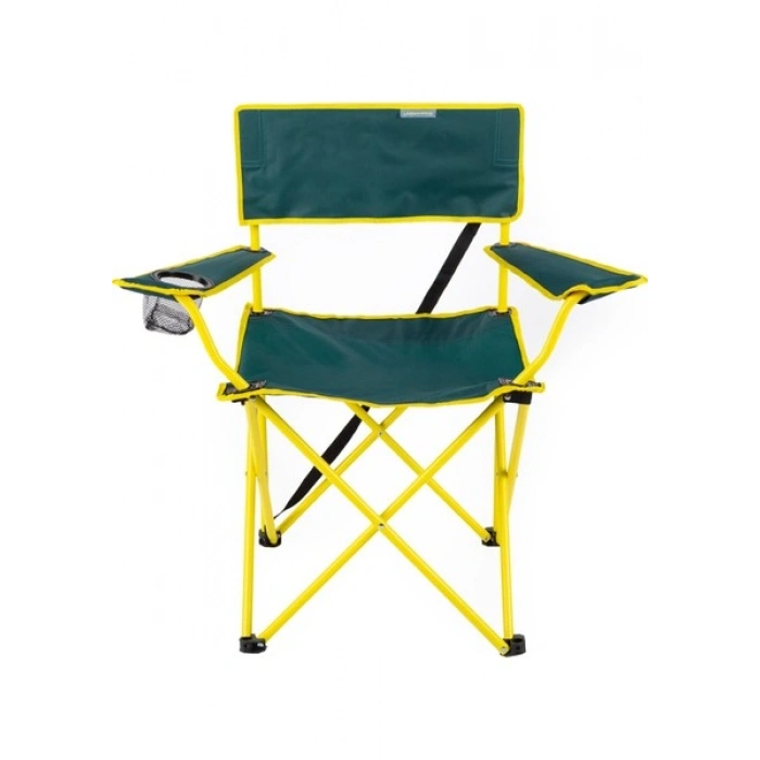 Uniqamp Eco Ergonomik Katlanır Kamp Sandalyesi Yeşil-Sarı