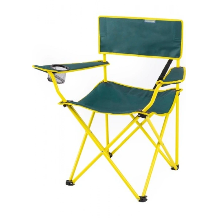 Uniqamp Eco Ergonomik Katlanır Kamp Sandalyesi Yeşil-Sarı