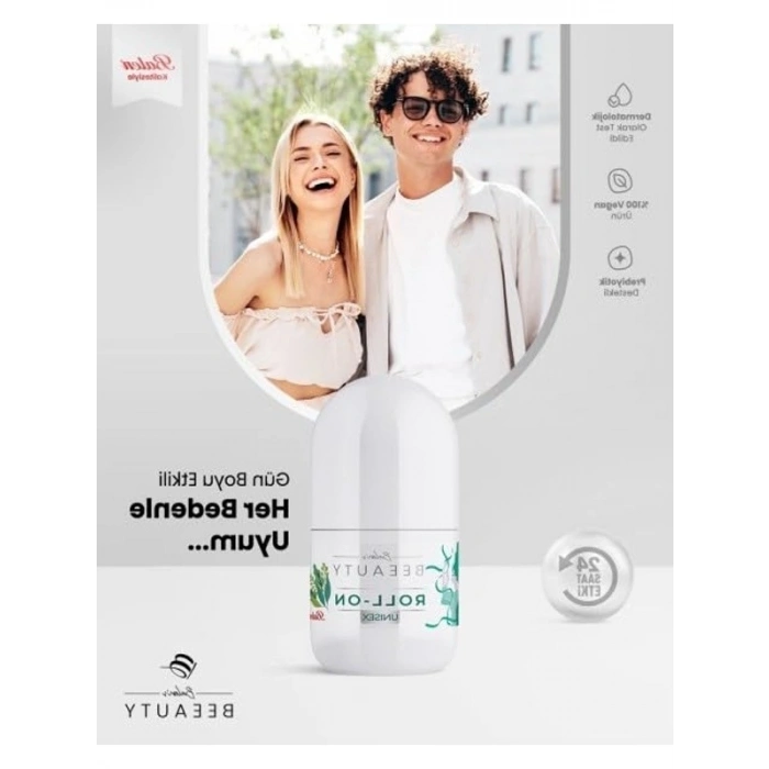 Unisex Prebiyotik Roll-On Deodorant, Uzun Süre Kalıcı