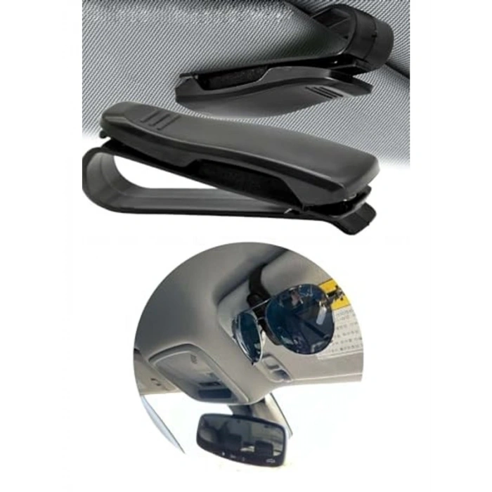 Universal Araç İçi Klipsli Gözlük Tutucu, Pratik Kullanım