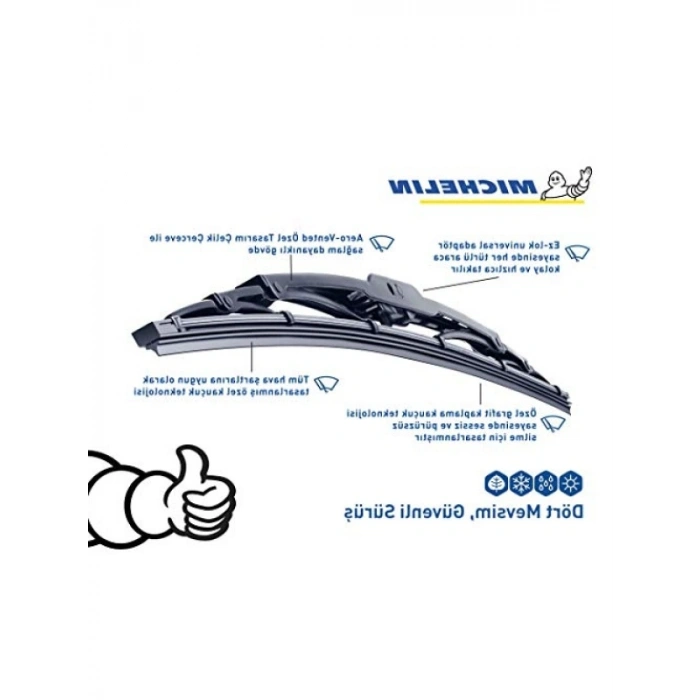 Universal Telli Silecek 36 CM - Konforlu Kullanım