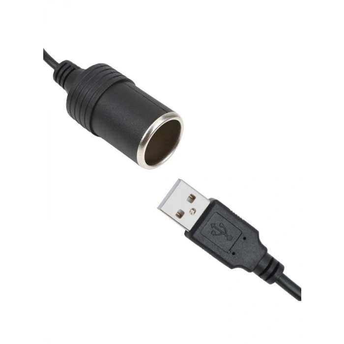 USB 2.0 Araç Çakmaklığı Çevirici - 5V 2Adan 12V 800mAh