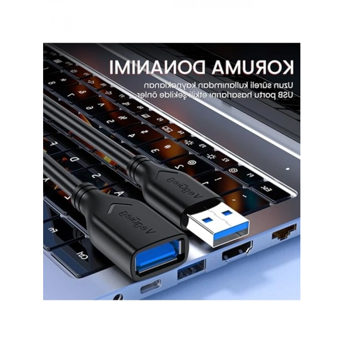 USB 3.0 Uzatma Kablosu, 3 Metre Uzunluk
