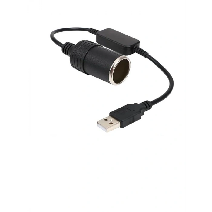 USB Araç Çakmak Fişi Dönüştürücü, 2 Amper, 12 Volt