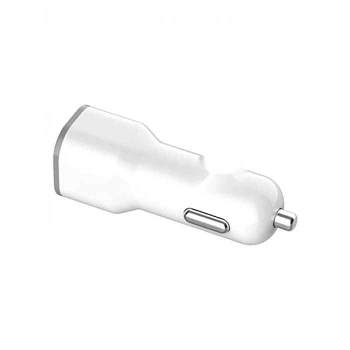 USB Araç Şarj Aleti - 2 USB Portu, 2100 mAh, Beyaz