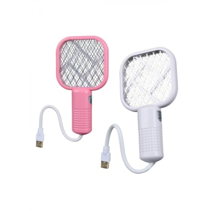 USB Bağlantılı Mini Elektrikli Sinek Öldürücü Raket - UV Işıklı