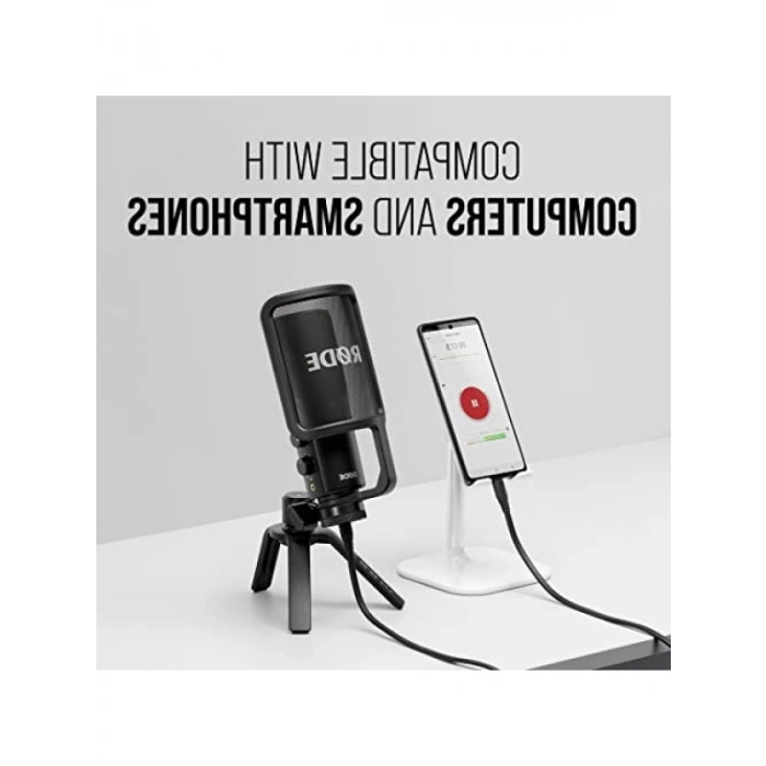 USB-C Bağlantılı Stüdyo Kalitesinde Kondansatör Mikrofon