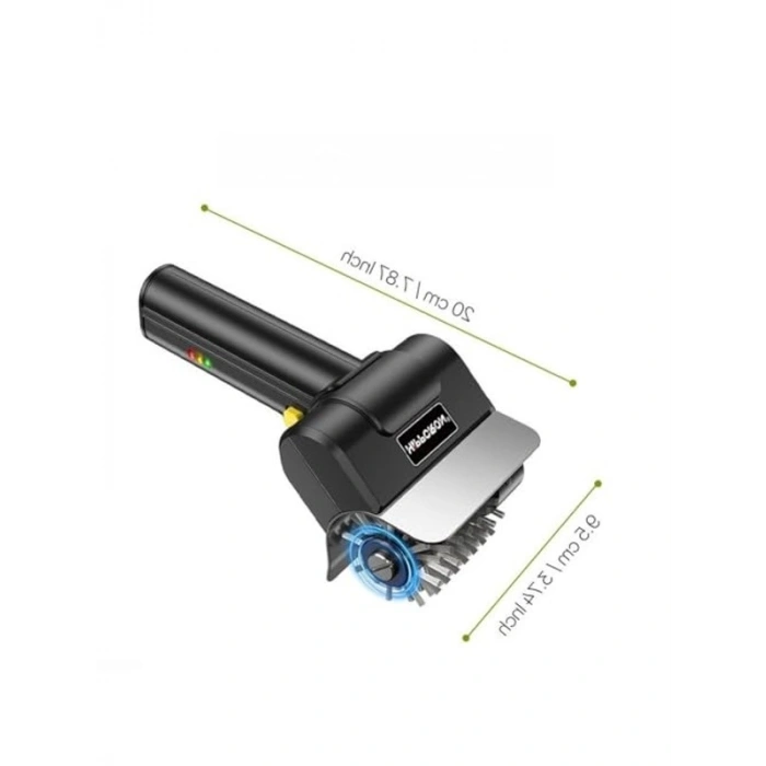 USB-C Şarj Edilebilir Çelik Tel Izgara Fırçası, 1100 RPM Motor