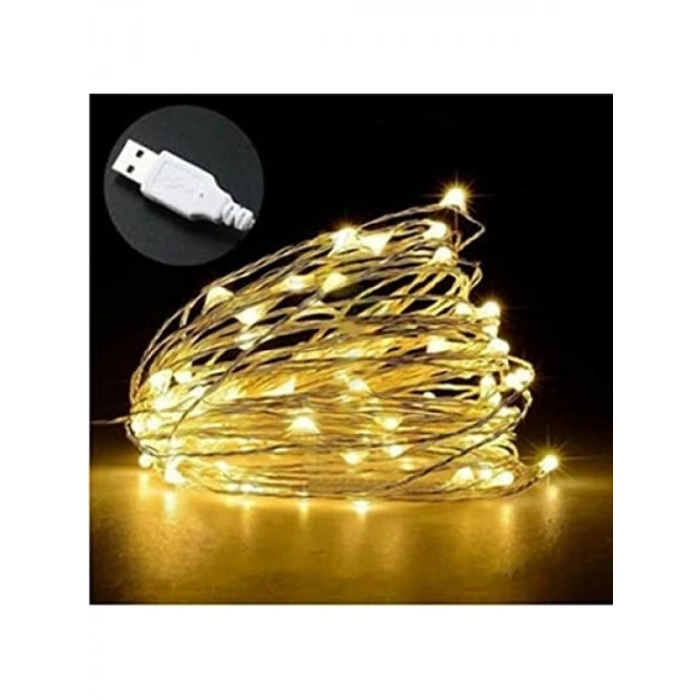 USB Girişli 10 Metre Peri LED Işık