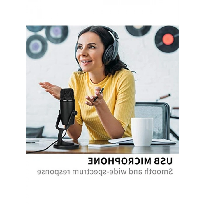 USB Kondansatör Mikrofon, Kayıt ve Yayın İçin Uygun