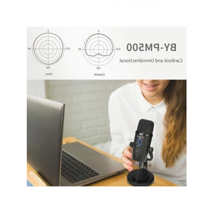 USB Kondansatör Mikrofon, Kayıt ve Yayın İçin Uygun