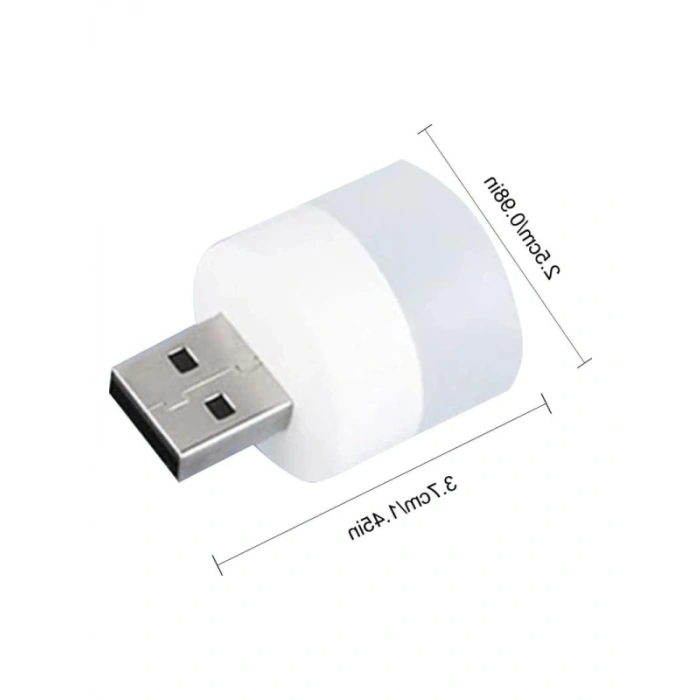 USB Led Küçük Beyaz Işık Lamba - Enerji Tasarruflu
