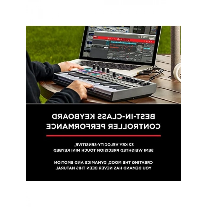 USB MIDI Klavye Controller, 32 Tuş ve Ritim Pedleri ile