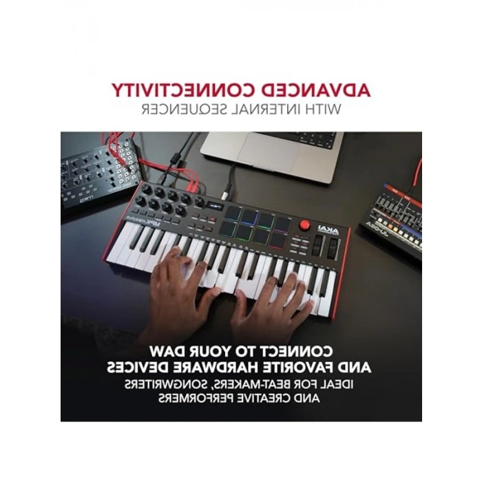 USB MIDI Klavye Controller, 37 Mini Tuş ve 8 MPC Pedi ile Müzik Prodüksiyonu