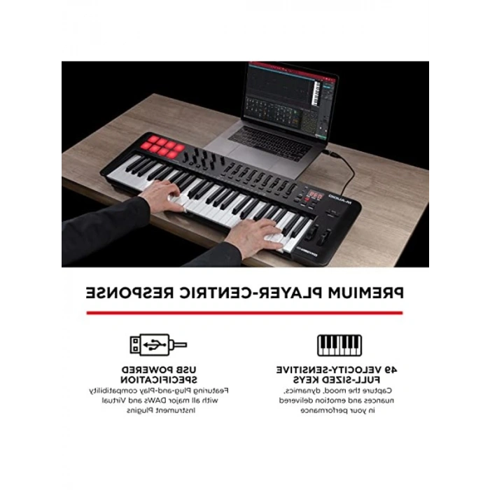 USB MIDI Klavye Controller ile Ritim Pedleri ve Akor Modları