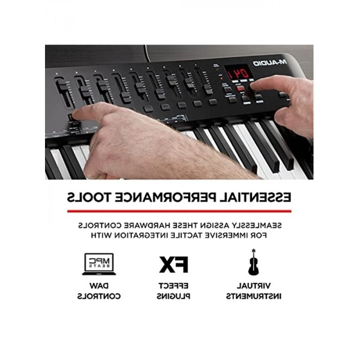 USB MIDI Klavye Controller ile Ritim Pedleri ve Akor Modları