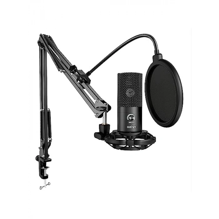 USB Mikrofon Seti, Oyun ve Podcast için Pop Filtre ile