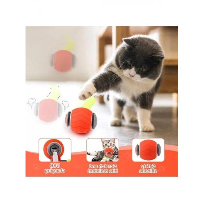 USB Şarj Edilebilir 360 Derece Dönen Akıllı Oyun Topu, Eğlenceli