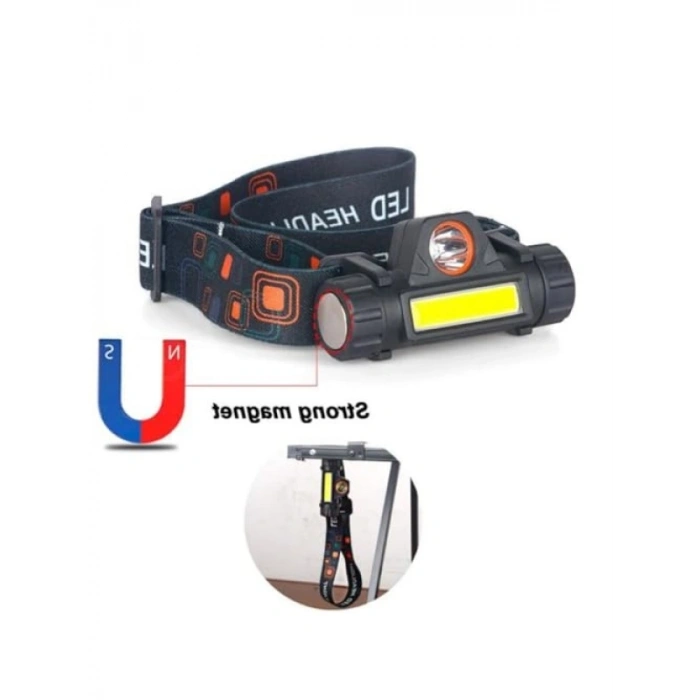 USB Şarj Edilebilir Kafa Lambası - 300 Lümen, Ayarlanabilir