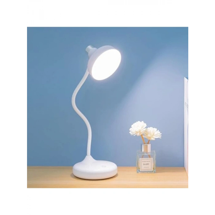 USB Şarjlı 36 cm Esnek Boyun Masa Lambası