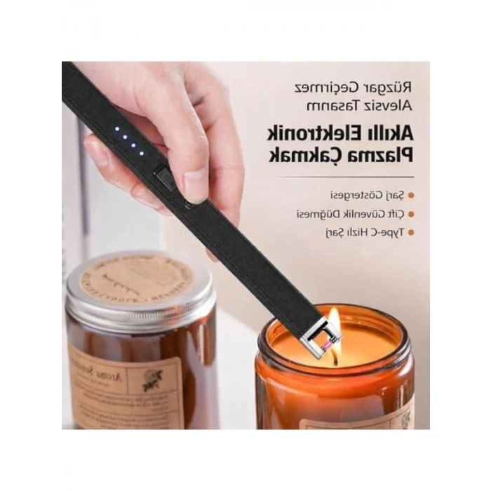 USB Şarjlı Elektrikli Arc Çakmak - Rüzgar Kırıcı Özellikte