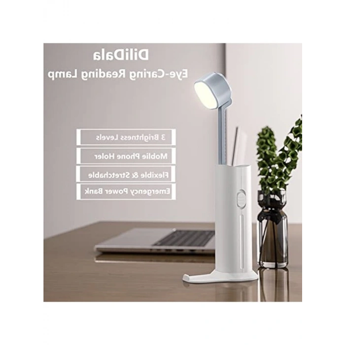 USB Şarjlı LED Çalışma Lambası, 3 Parlaklık Kademesi ile Kullanım Kolaylığı