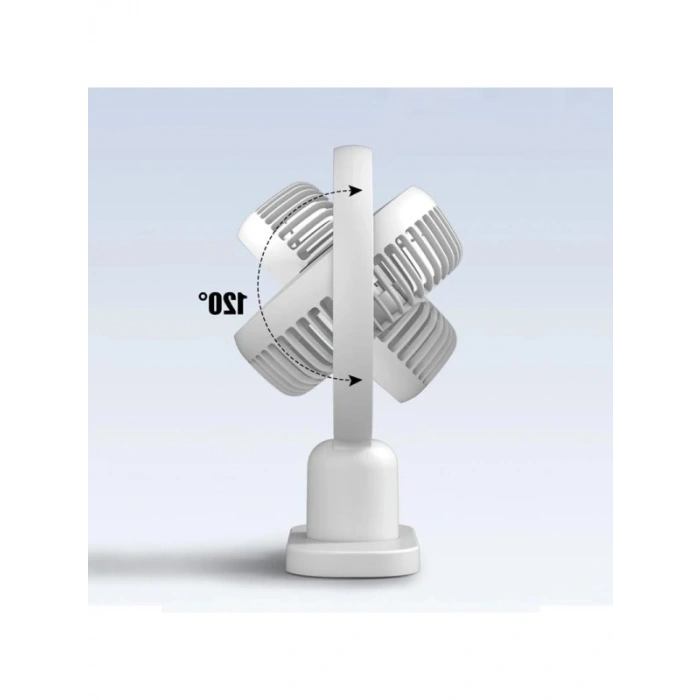 USB Şarjlı Mini Vantilatör, 3 Kademeli Hız Ayarı