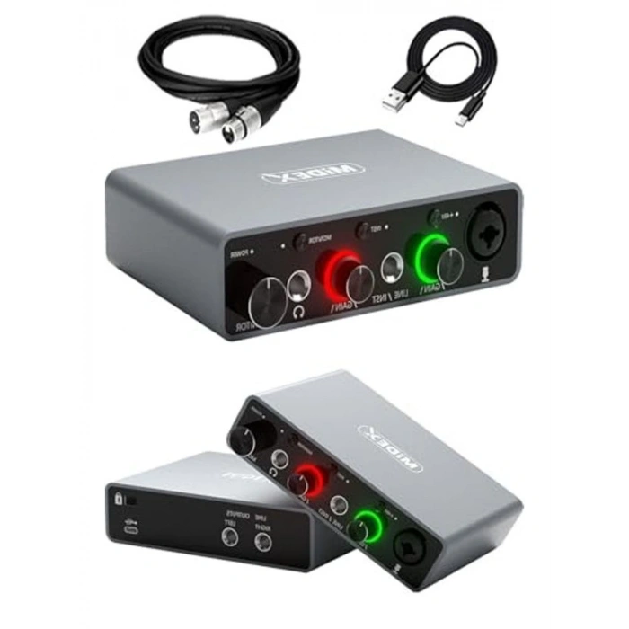 USB Stüdyo Ses Kartı, 24bit/192kHz yüksek kalite