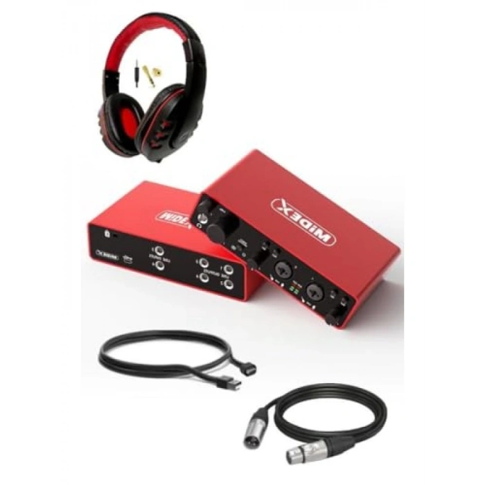 Üst Segment USB Stüdyo Ses Kartı - 4 Giriş 4 Çıkış