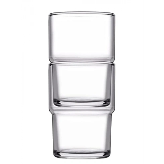 Üst Üste Geçmeli 200 cc Su Bardağı 3lü Set