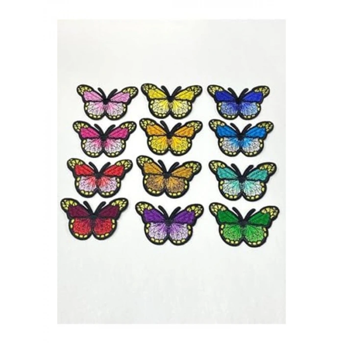 Ütü İle Yapışan Kelebek Arma, 7x4 cm Boyutuyla Süslü Tasarım