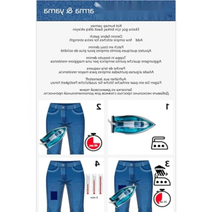 Ütü ile Yapışan Kot Arma - 2li Paket