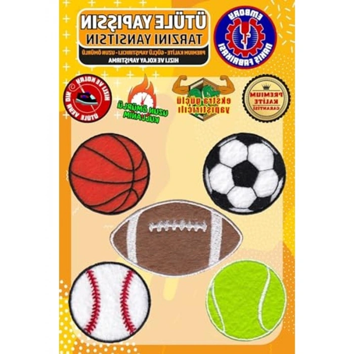 Ütü ile Yapışan Nakış Yama Seti, 5 Adet Ütüyle Yapışan