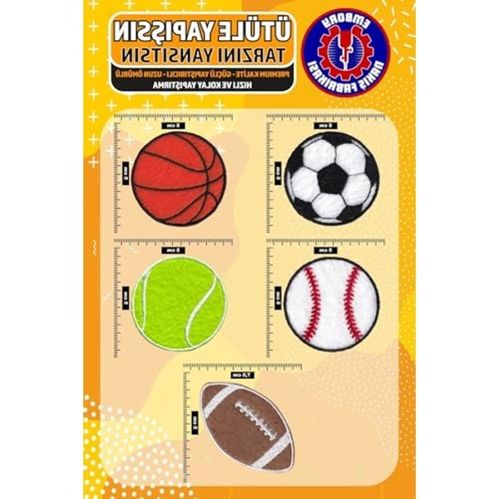 Ütü ile Yapışan Nakış Yama Seti, 5 Adet Ütüyle Yapışan