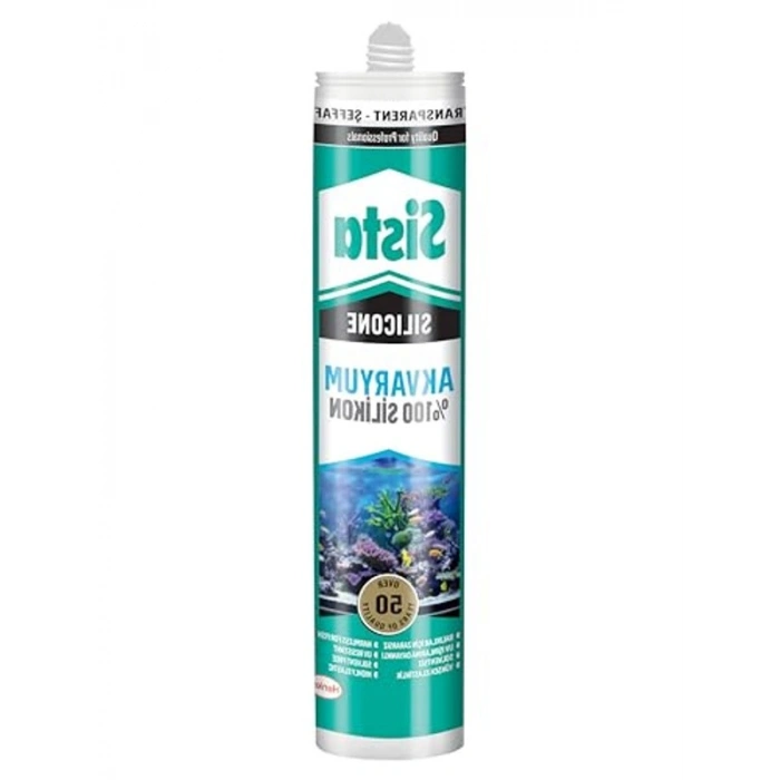 UV Dirençli Akvaryum Silikonu, Elastik ve Güçlü Yapıştırıcı, 1x280ml